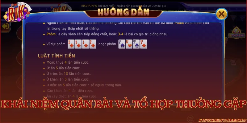 Phỏm Rikvip - Luật chơi và cách câu bài thắng lớn Giới thiệu các quân bài và tổ hợp bài