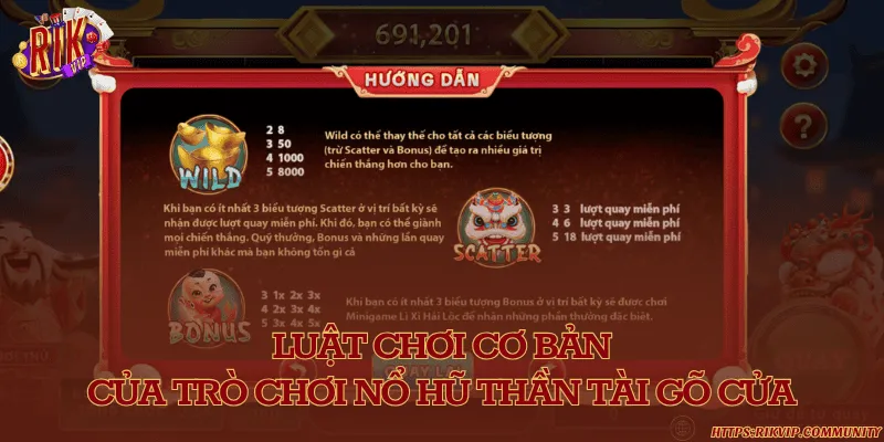 Nổ hũ thần tài gõ cửa - Quay thưởng nhận quà hot Luật quay hũ đổi thưởng cơ bản được Rikvip quy định
