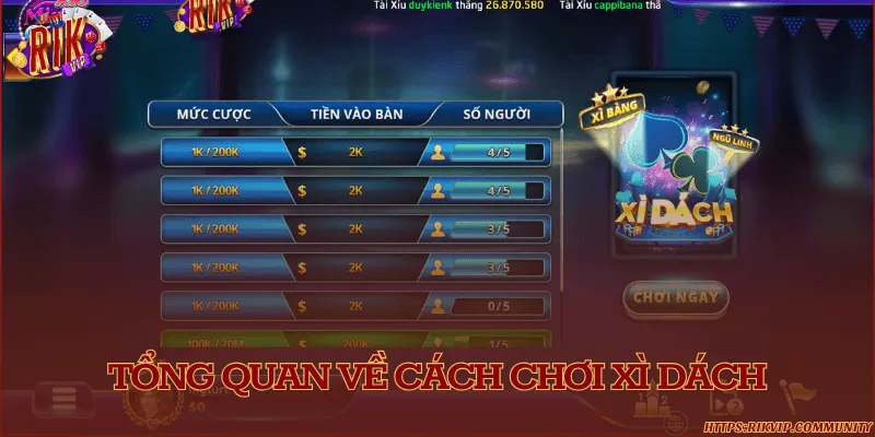 Cách chơi xì dách và mục tiêu cơ bản Tổng quan về cách chơi xì dách